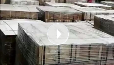 辰力吊裝帶、吊索具產(chǎn)品集裝箱排隊(duì)裝箱中，準(zhǔn)備出口