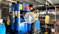 廣東陽江，“辰力”1000噸鋼絲繩壓套機(jī)操作視頻