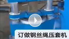 辰力集團專業(yè)定制鋼絲繩壓套機，可壓制5-65MM的鋼絲繩